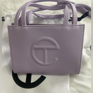 Lavender Purple Small Telfar Shopping Bag